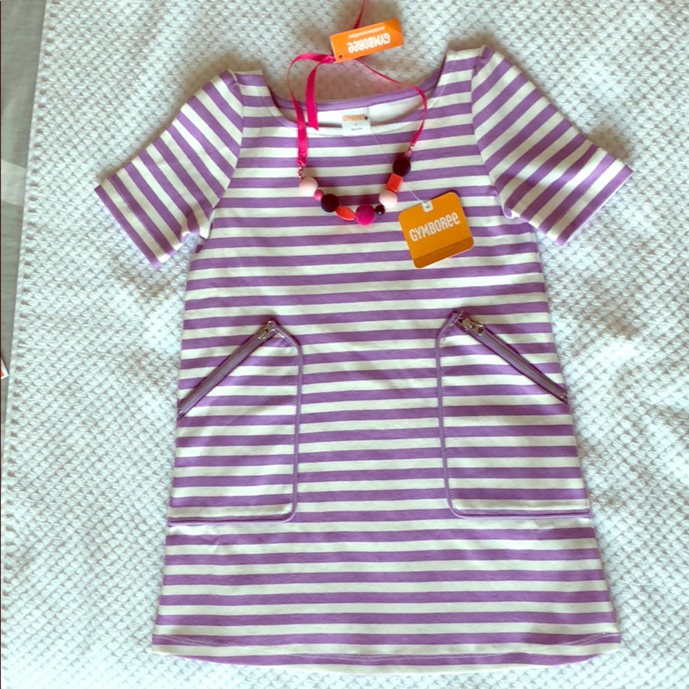 NWT Gymboree bundle, purple dress and necklace!!!